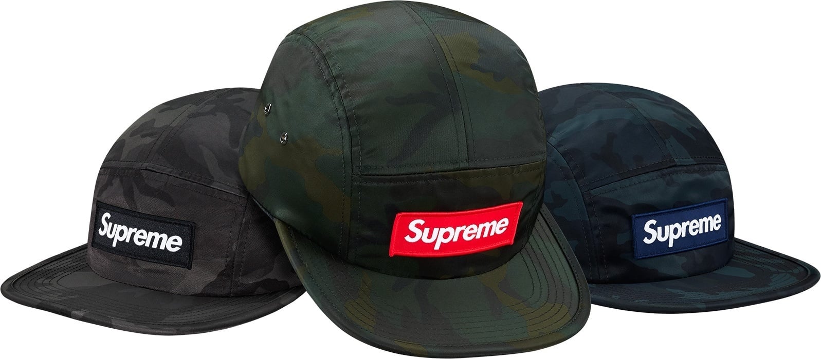Nylon Camo Camp Cap